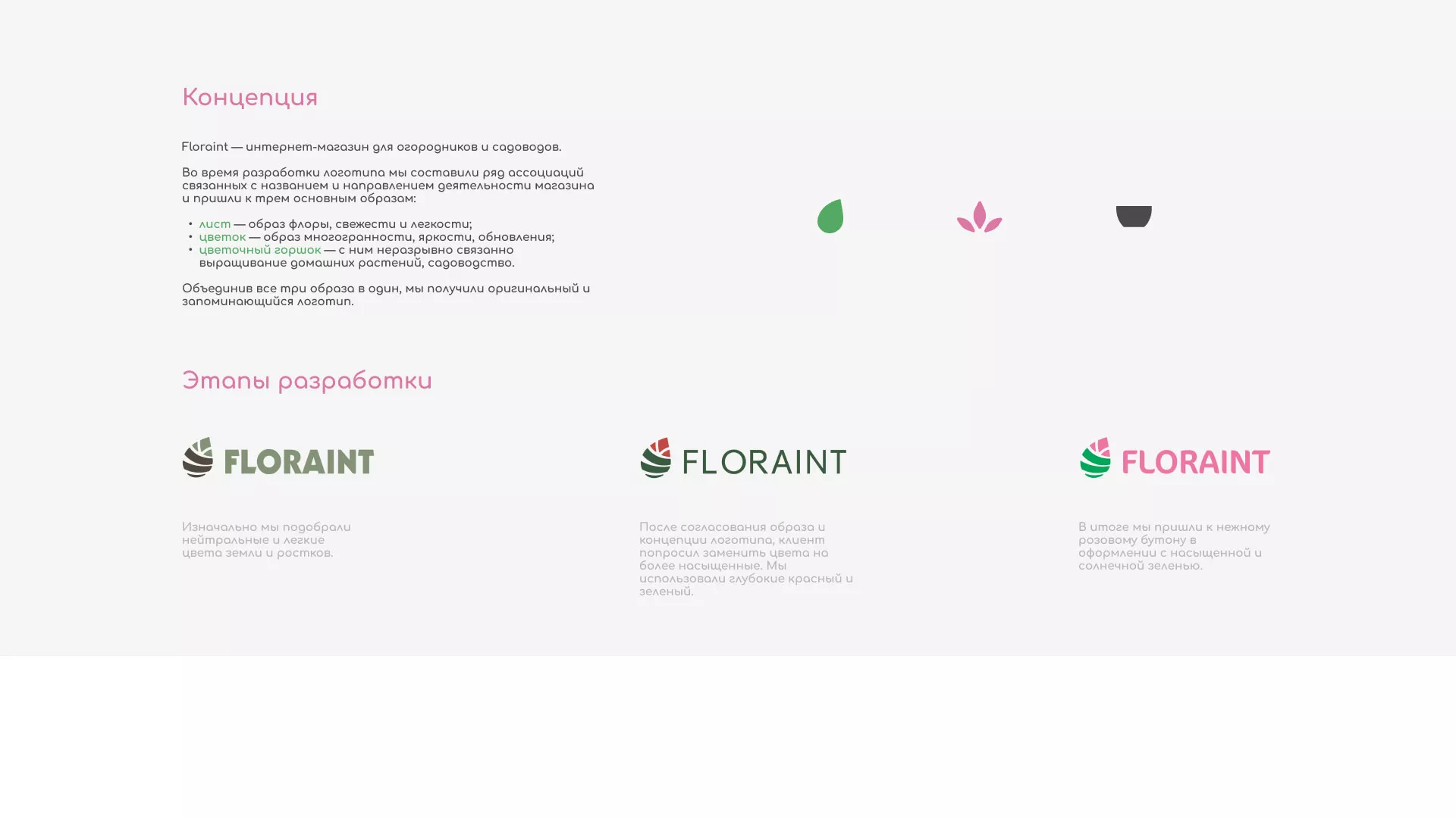 Создание логотипа и интернет-магазина «FLORAINT» в Печорах